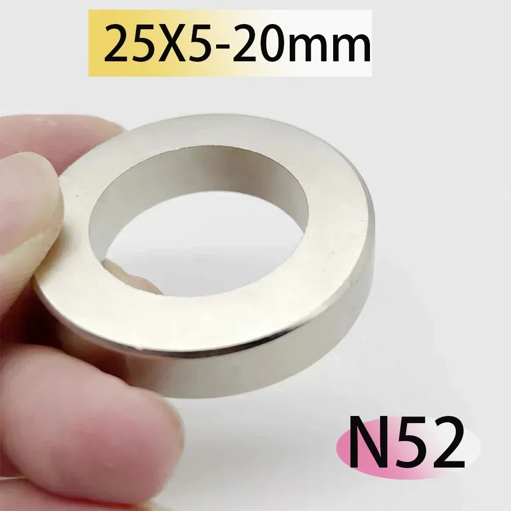 N52 25x5-20 25x5-18 25x5-16 hole 20mm Standard Axial Magnet ring round 25*5 countersunk Neodymium Magnetic Motor Generation Wind