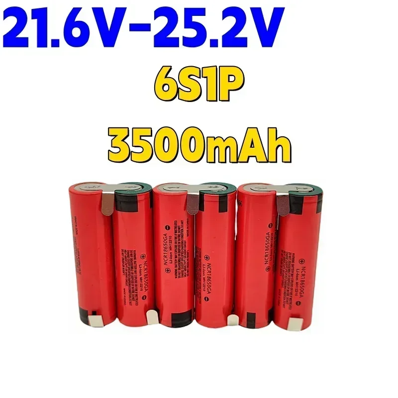 18650 GA lithium battery pack 3500mAh, 3.6V 7.2V 10.8V 14.8V 18V 21.6V, suitable for screwdriver battery customization welding