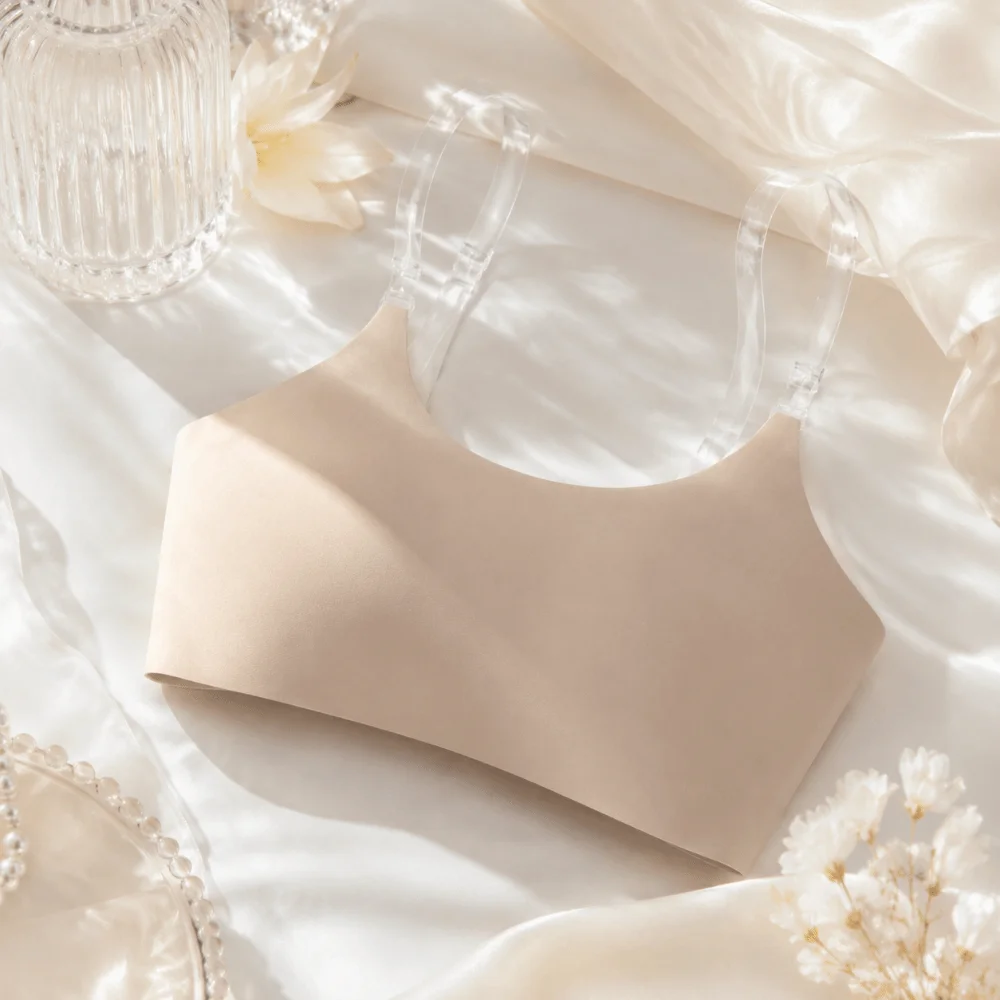Comfortable Invisible Strap Wireless Bra Backless Seamless Women Underwear Gathered U-shaped Push-Up Bra Summer Outfits