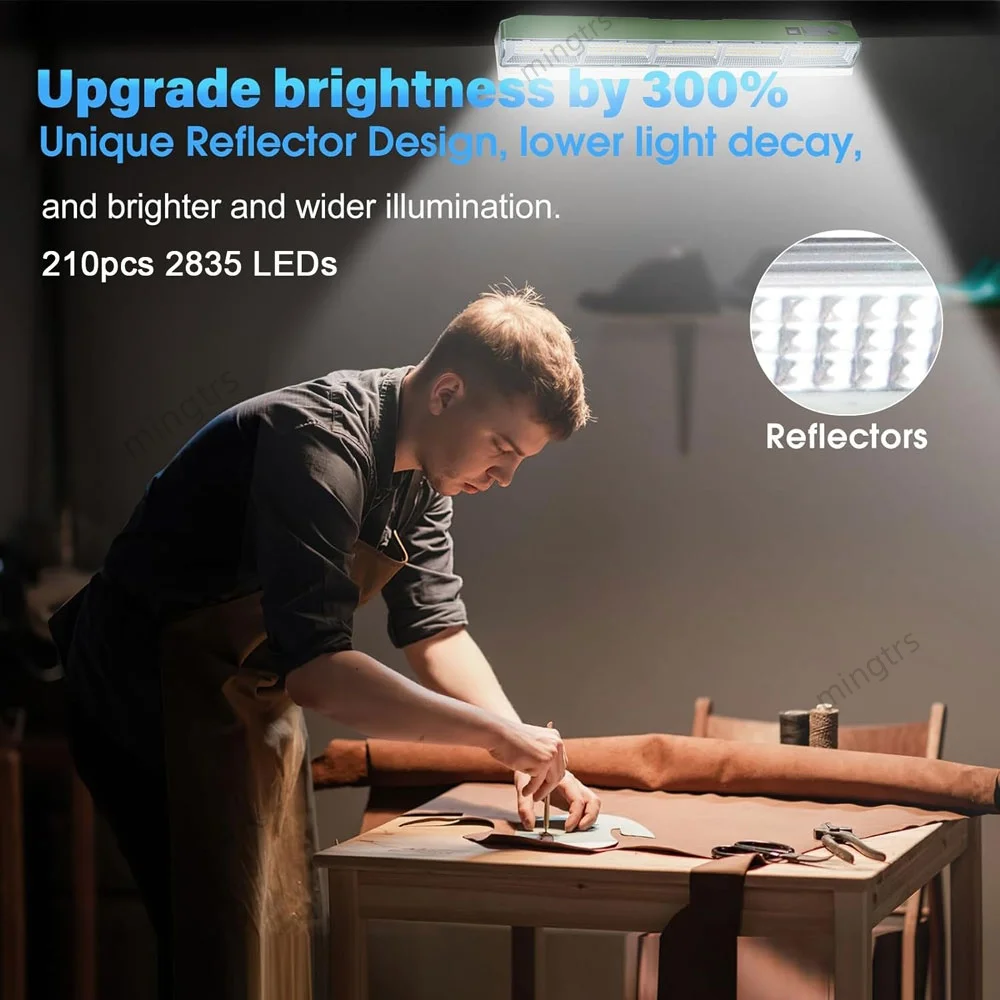 High Power Rechargeable Work Lights Super Bright LED Flashlight With Magnetic Portable Outdoor Power Bank Camping Emergency Lamp