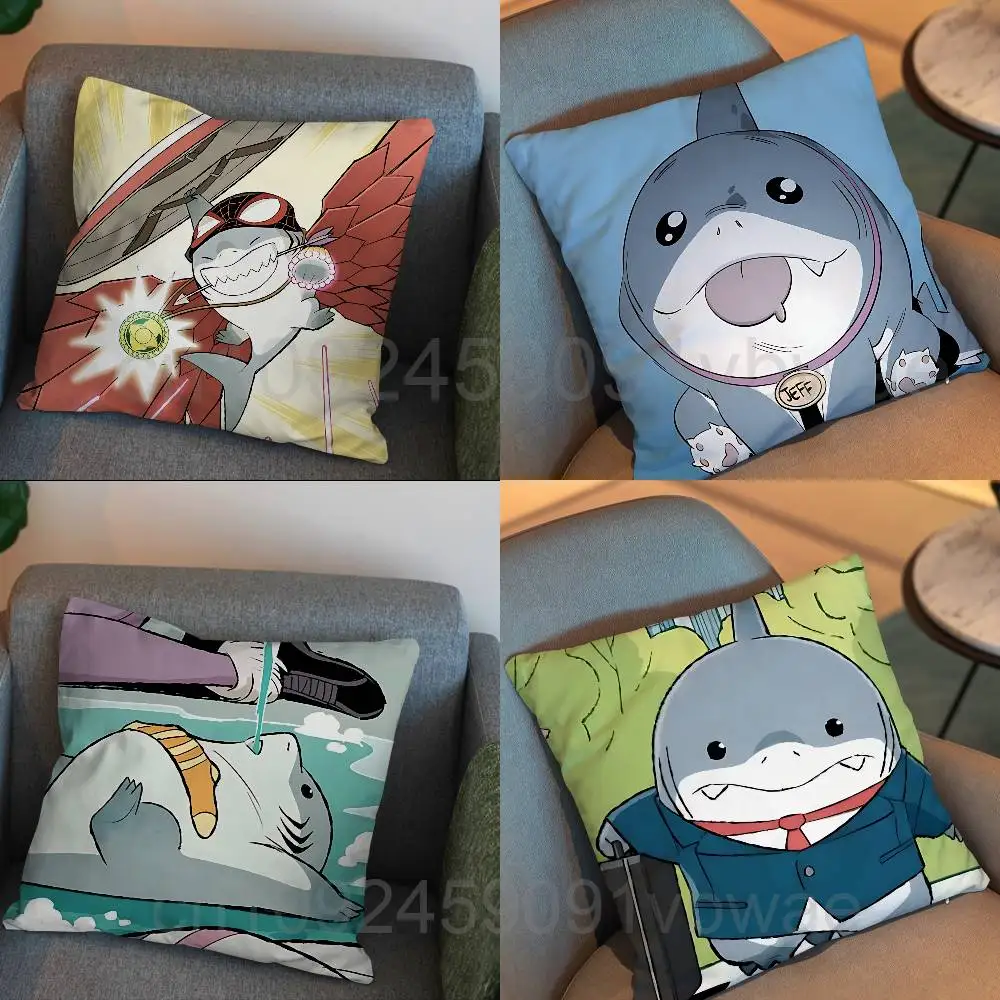 Land Shark cute Jeff Pillow Case Office Cushions Suitable For Sofa Car Bedroom Decorative Cushion Cover