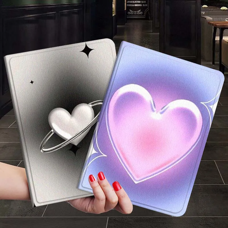 

Art Love Heart Gradient Color Gift For Xiaoxin Lenovo Tab P12 Extreme Legion Y900 Idea Pro GT 12.1 2025 Foldable Tablet Case