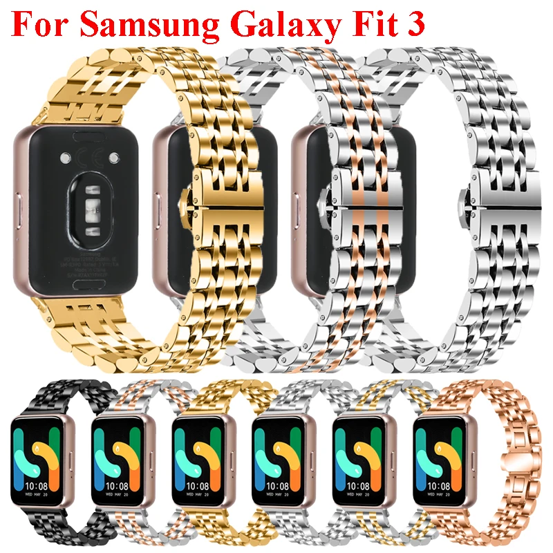 サムスンギャラクシーfit3用のステンレス鋼ストラップ,交換用ブレスレット,金属ストラップ,アクセサリーsmr390