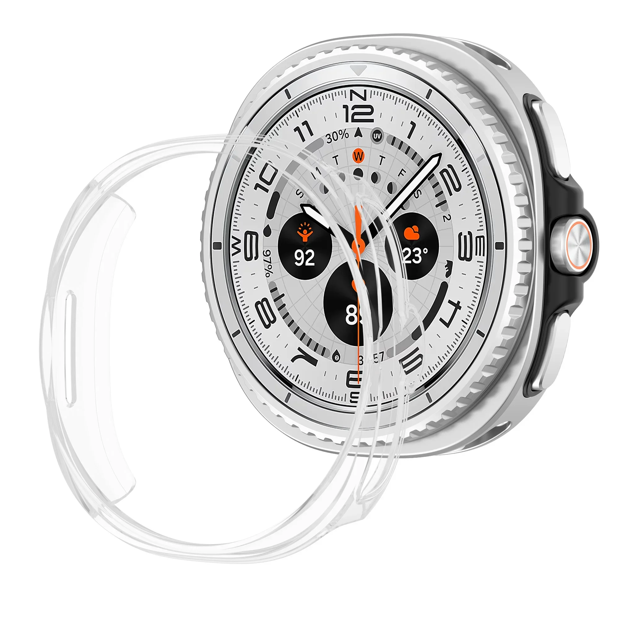 لساعة جالاكسي 8 كاسيك 46 مللي متر ملحقات واقية الوفير قذيفة لساعة جالاكسي 8 40 مللي متر 44 مللي متر يغطي