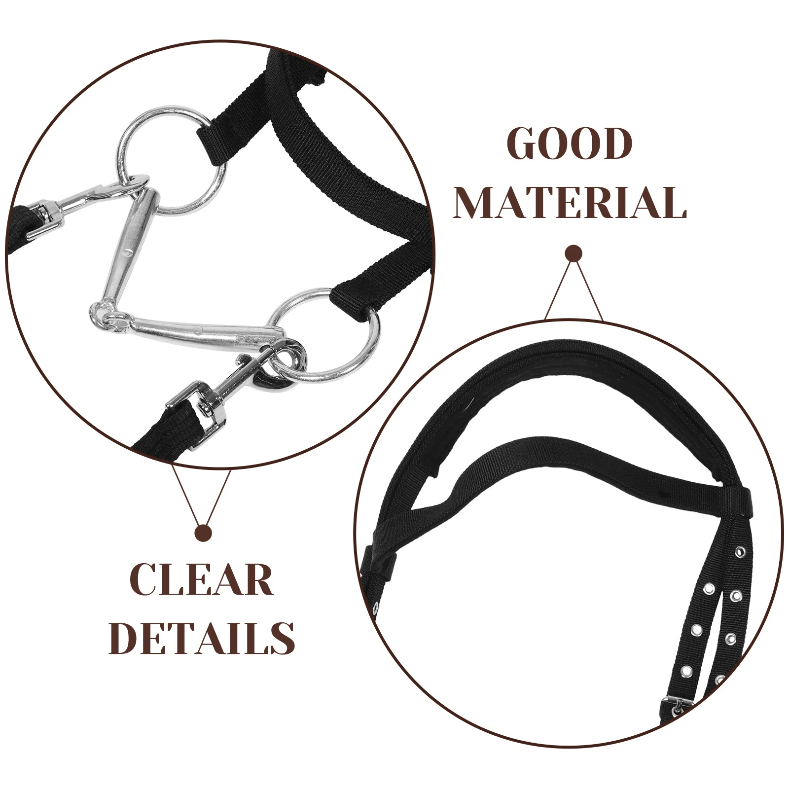 Bridle Rope Horse Halters Flat Training for Horses Bitless Nylon English Bridles Cattle