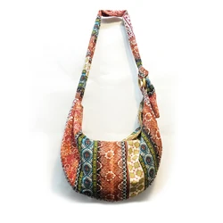 Women's Bag Quality Crossbody BagLarge Capacity Tribal Bag Multi-pockets CottonPurse Bohemian Style Hobo Bag