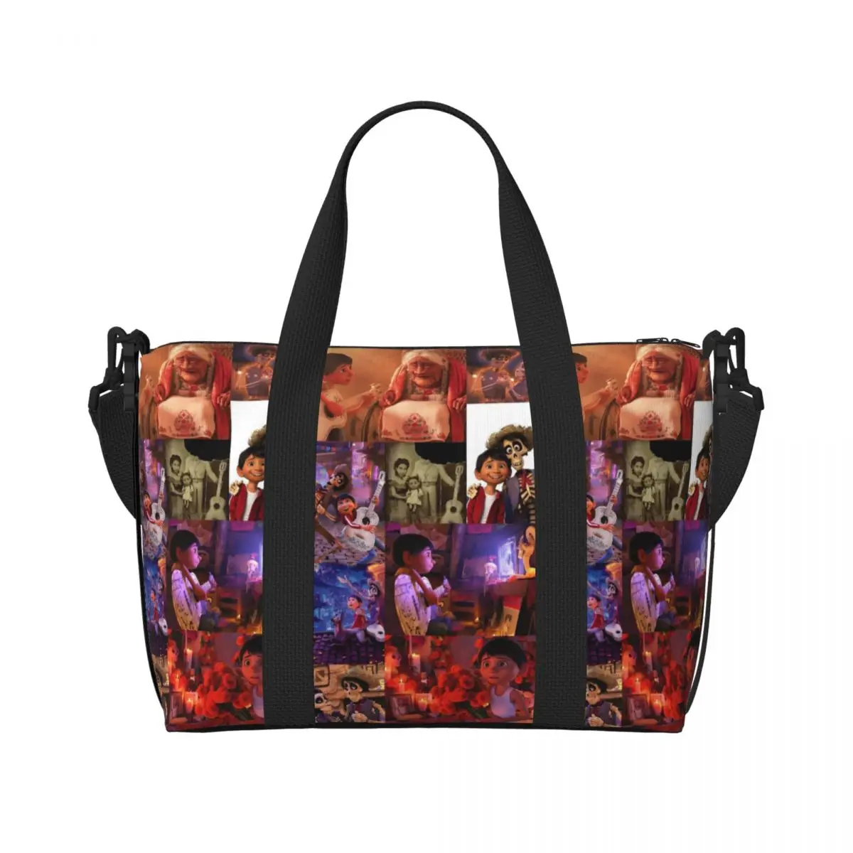 

Изготовленная на заказ сумка для покупок Coco Groceries Tote, женская большая вместительная сумка Dルa de los Muertos, дорожные сумки для пляжного спортзала