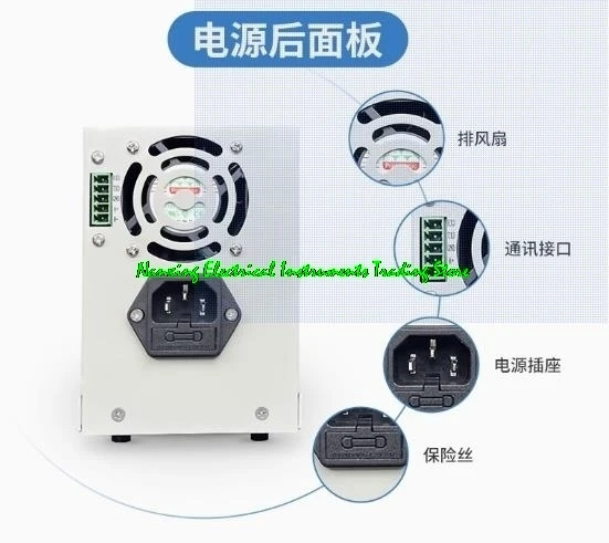 HSPY catu daya DC 600W, catu daya presisi tinggi yang dapat diprogram 100V5A 500V1A 50V10A 1000v0,5 A dengan komunikasi ganda antarmuka RS232 485