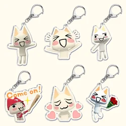 Super Cute Cartoon Inoue Toro Cat Keychains for Accessories Bag Pendant Game Key Chain Ring Keyrings Jewelry Fans Gifts