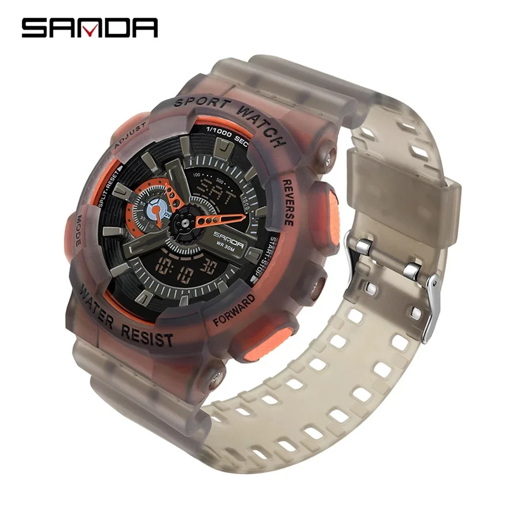 SNADA 3029 Men\'s Watch Top Quality LED Digital Luxury Shock Watches Relogio Masculino Male Wristwatches All Functions Works