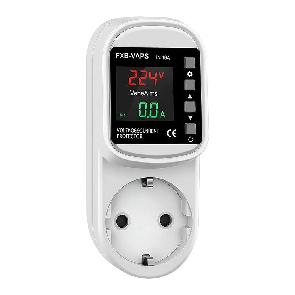 16A Voltage Protection Unit for 110V Appliances Real Time Voltage Tracking Auto Disconnect and Reconnect Feature