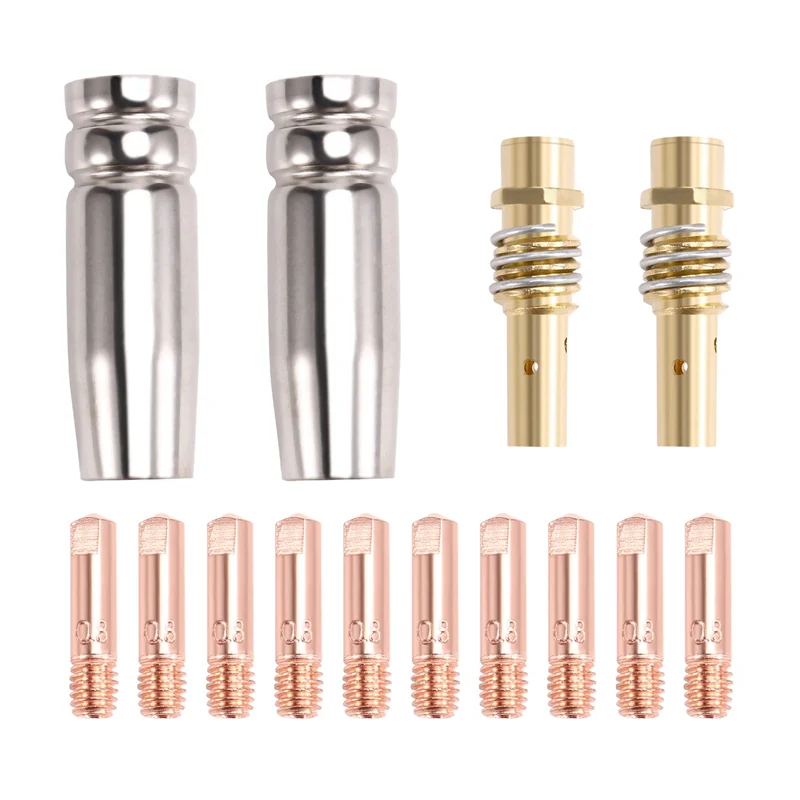 

WCS-14PCS 15AK Welding Torch Accessories Consumables MIG Torch Gas Nozzle Tip Holder Of 15AK MIG
