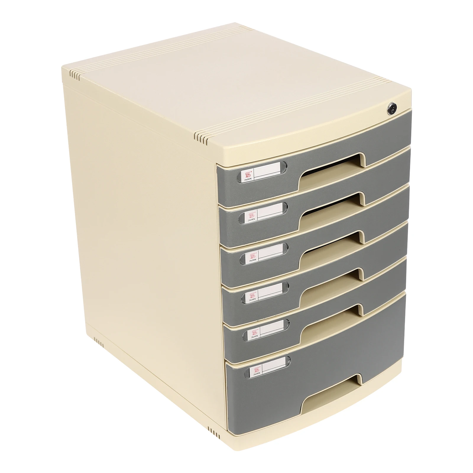 

Desk Apothecary Cabinet, 6 Lockable Drawers, Durable Plastic, Modern Design for File & Office Storage