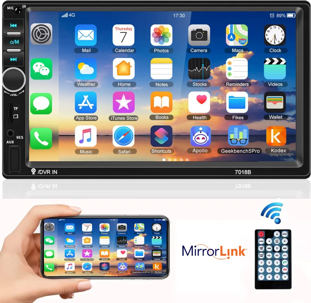 7" Double 2DIN Car … - image