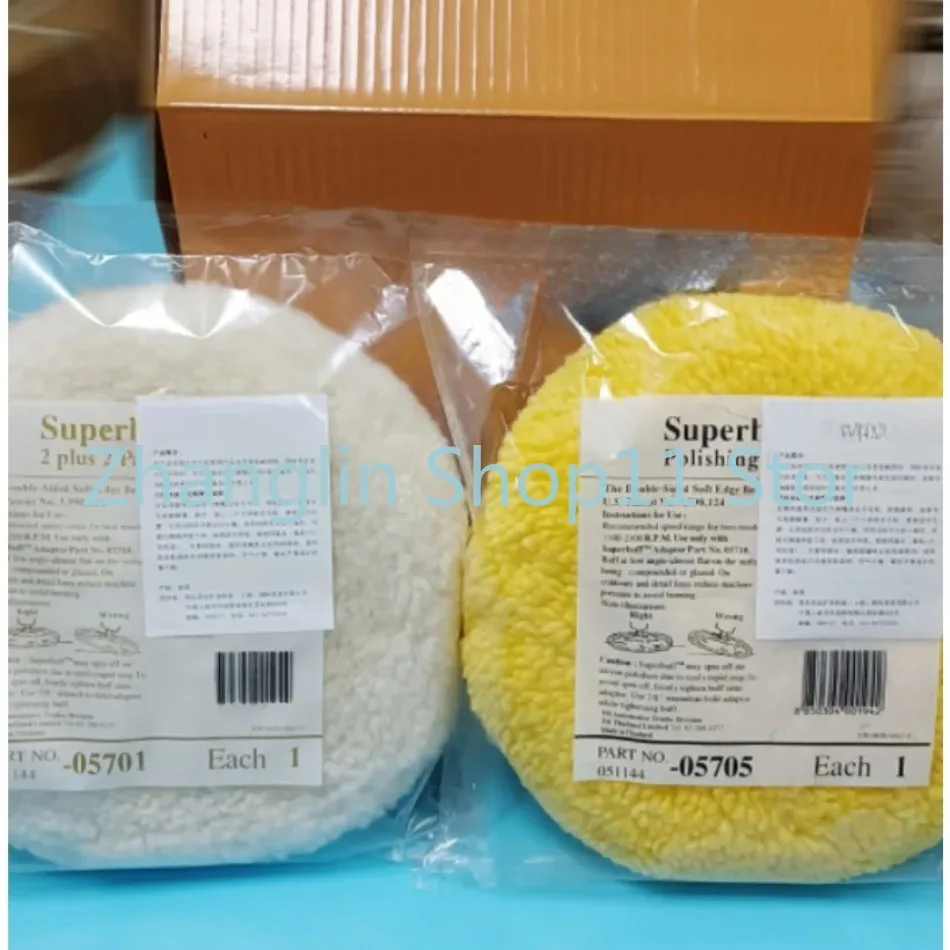 

1PC 3m05705 Wool Ball Yellow Double-sided Polished Wool Wheel Lock Screw Wax Scratch Coarse Wax Wool Tray