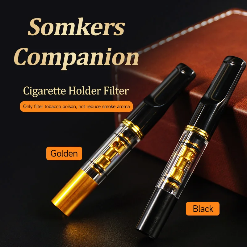 

Cigarette Holder Filter Resuable Type Washable Smoke Mouthpiece Multifunction Tobacco Pipe Thick Thin 2 Use Men Original Gifts