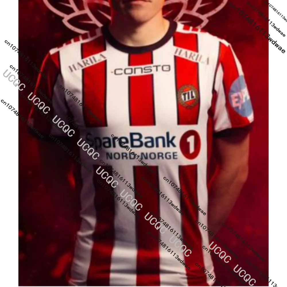 

Новинка! Футболка Tromsø IL (Норвегия), 3D, быстросохнущая, для взрослых и детей, тренировочная, футбольная форма.