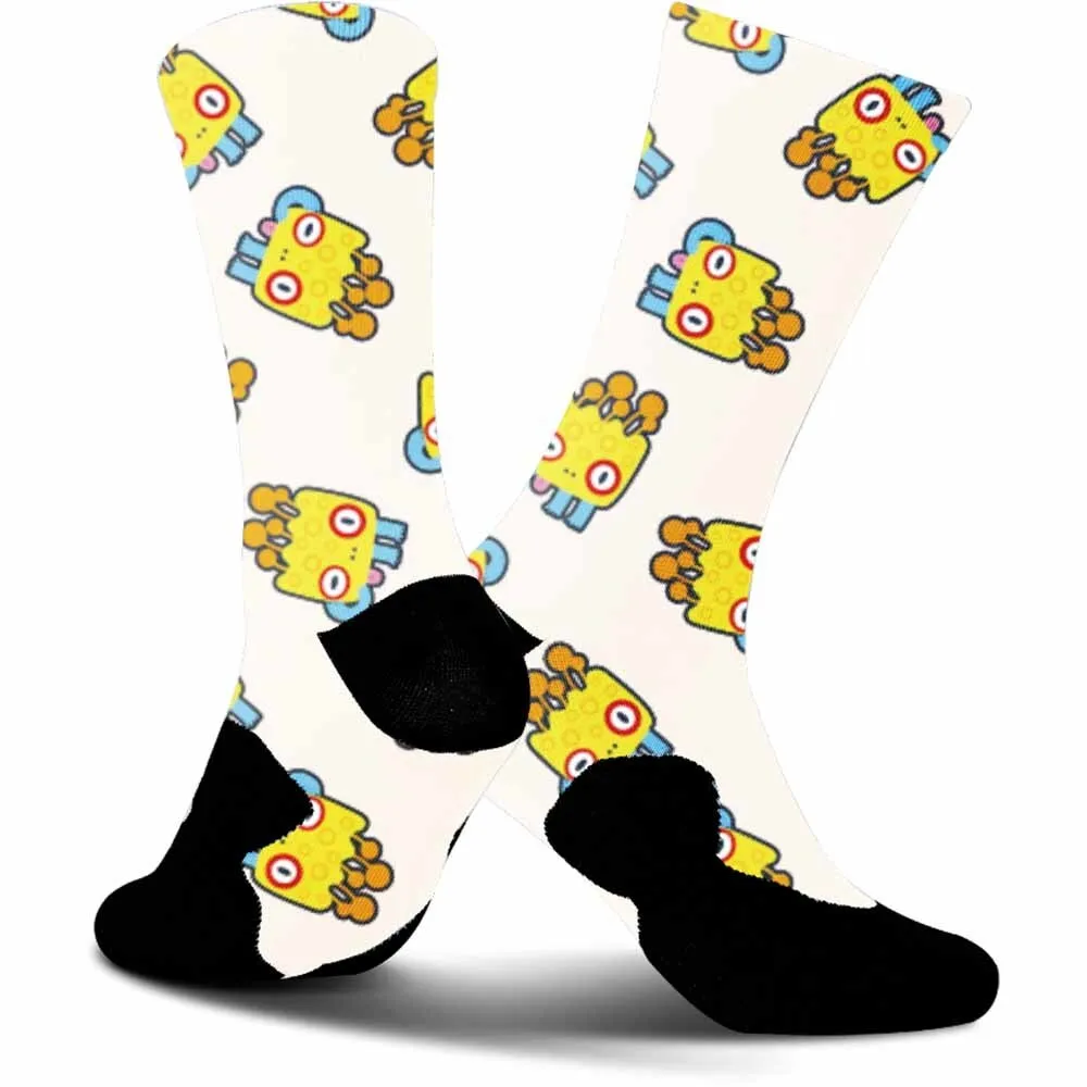 

Велосипедные носки ограниченного выпуска 2025г. | Граффити Монстры и крутые скелеты Collide | Впитывающий пот, прочный и модный