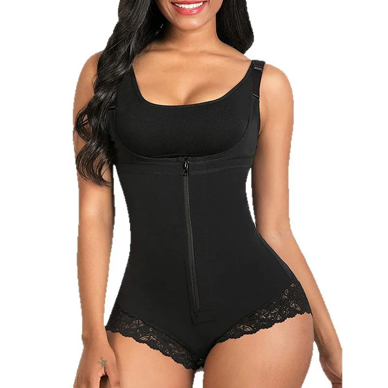 Women Shapewear Bodysuit Tight Corset Slimming Sheath Abdominal Correction Seamless Thong Body Shaper Faja Colombian Postpartum