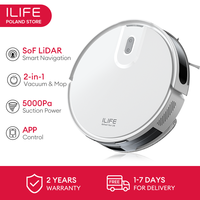 ILIFE V20 Robot Vacuum Cleaner, 5000Pa suction, SOF LiDAR Smart Navigation, APP Control, Customizable cleaning, Self charging