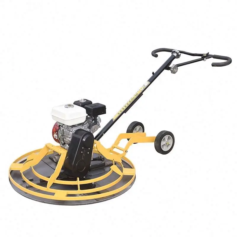 

Hand-held concrete polishing machine with gasoline engine, power trowel scraper for concrete machinery