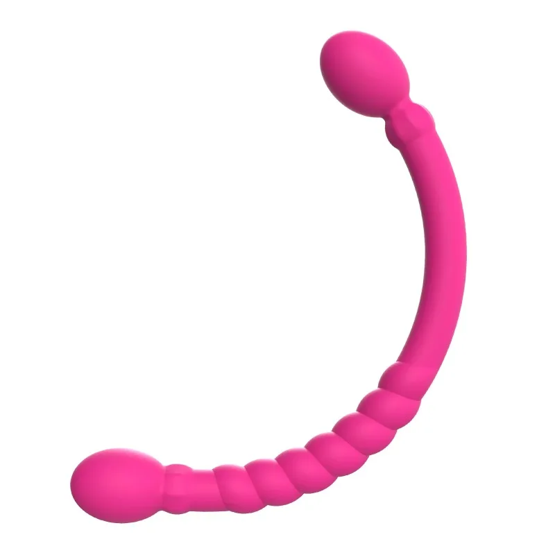 New Double Head Soft Silicone Body Massage Stick Multi Curved Contact Surface Relax Tool Portable Household Care Accessory