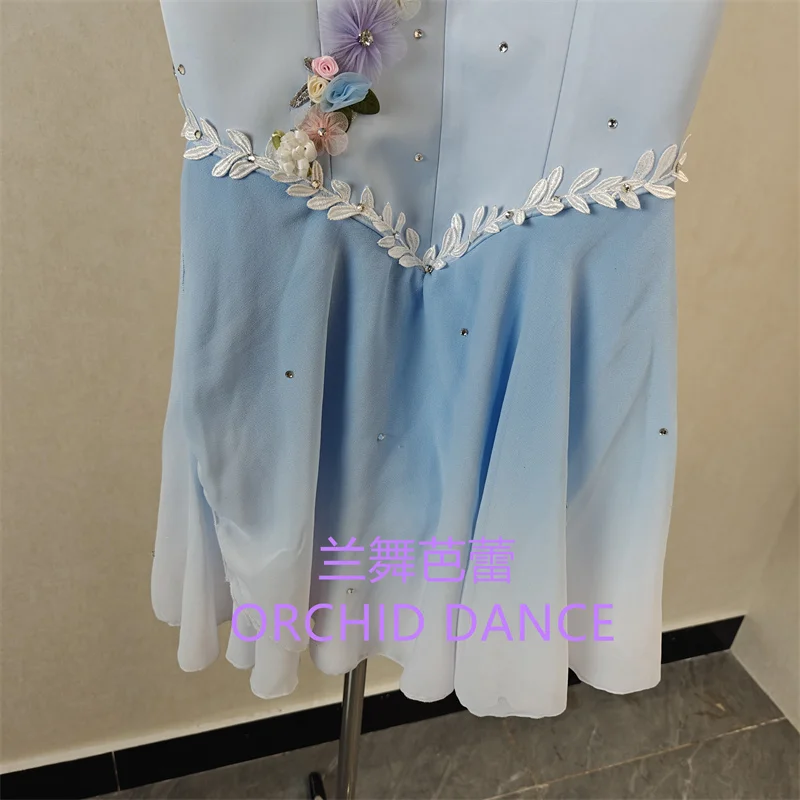 BT01650 Professional Custom Size Custom Color Kids Girls Adult The Talisman Performance Wear  Blue Ballet Lyrical Cupid Dress