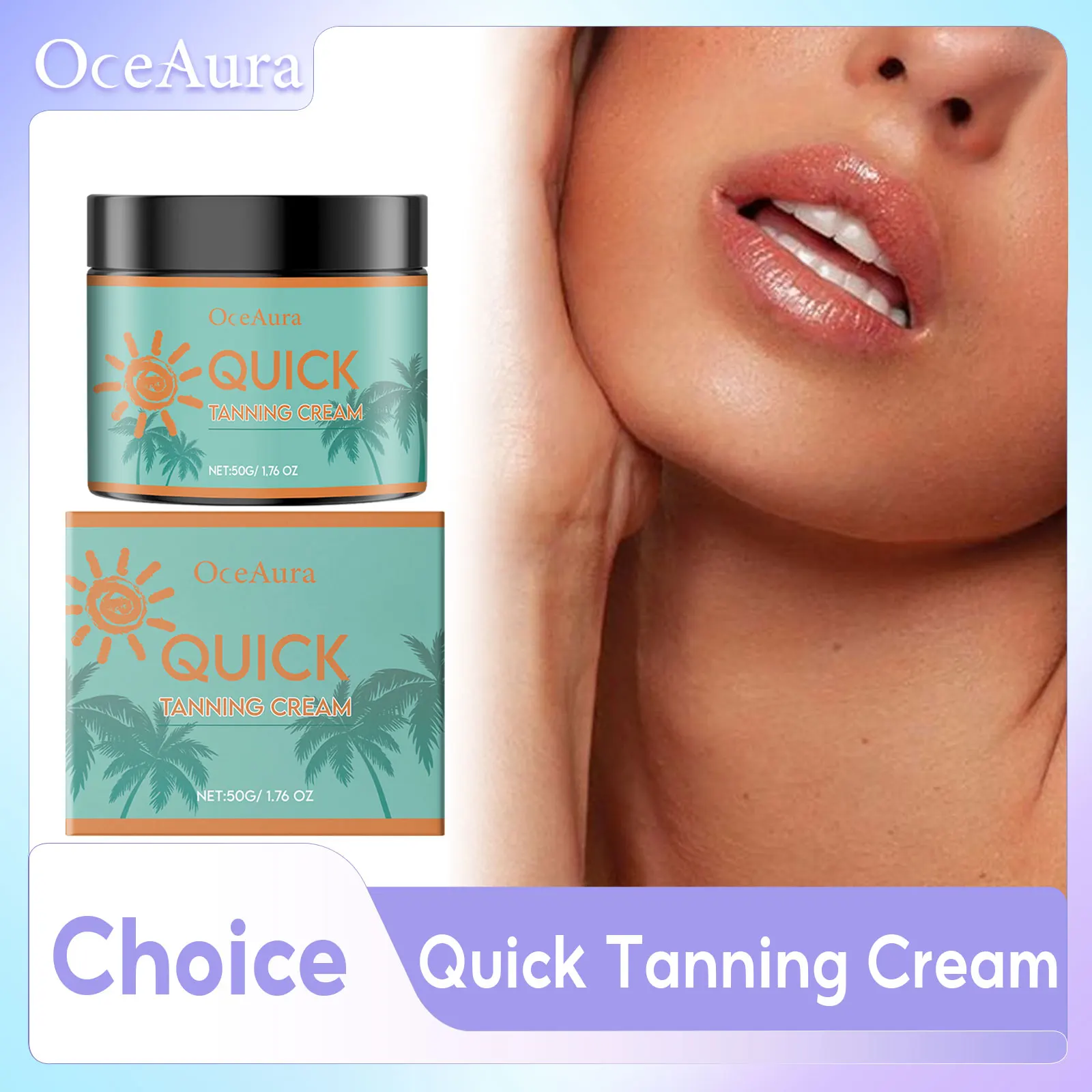 

Quick Tanning Cream in Solarium Deep Hydrating Soothe Dryness Redness Prevent Sunburn Accelerate Dark Skin Self Tanning Lotion