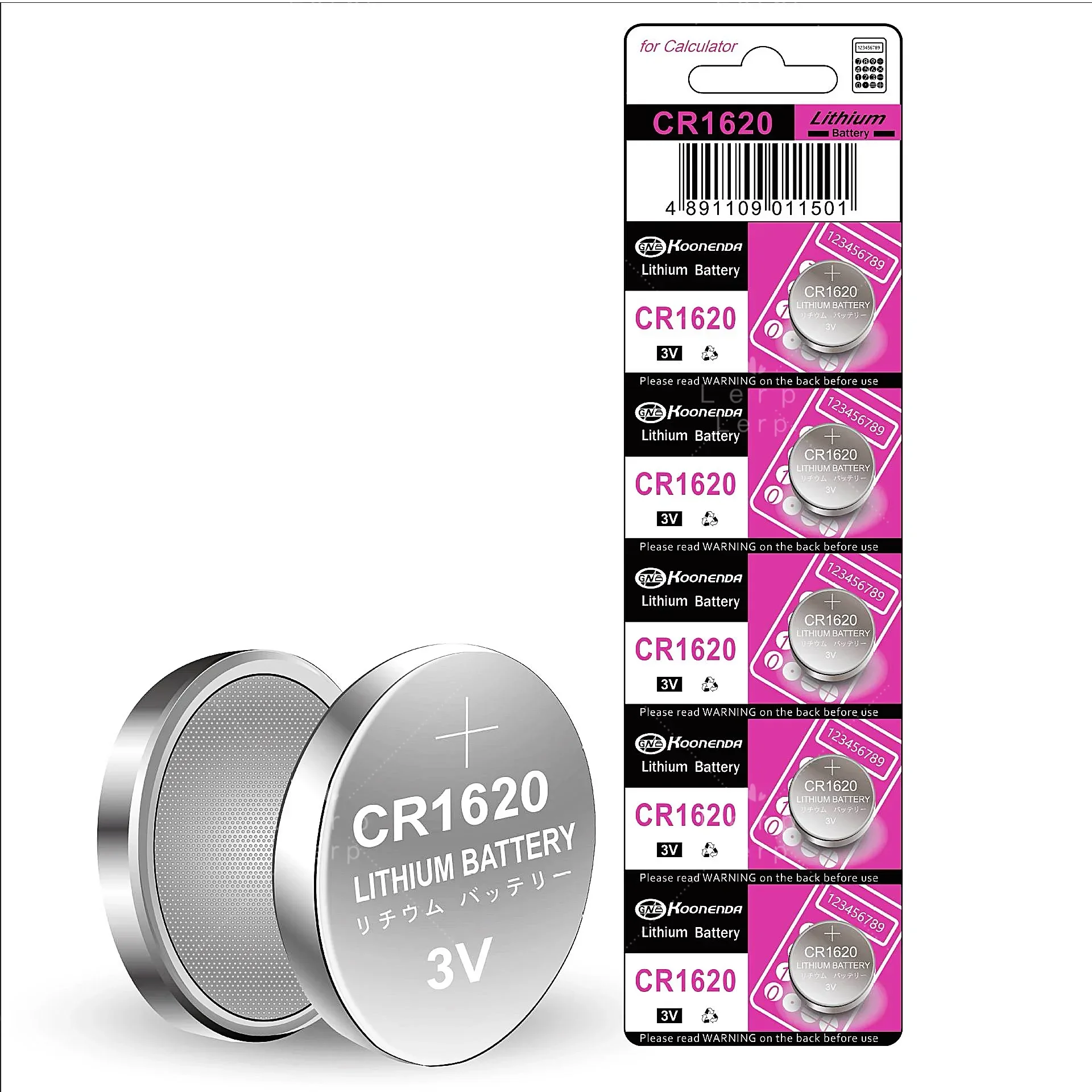 แบตเตอรี่ปุ่ม CR1620รีโมทคอนโทรลกุญแจรถยนต์แบตเตอรี่ลิเธียม3V