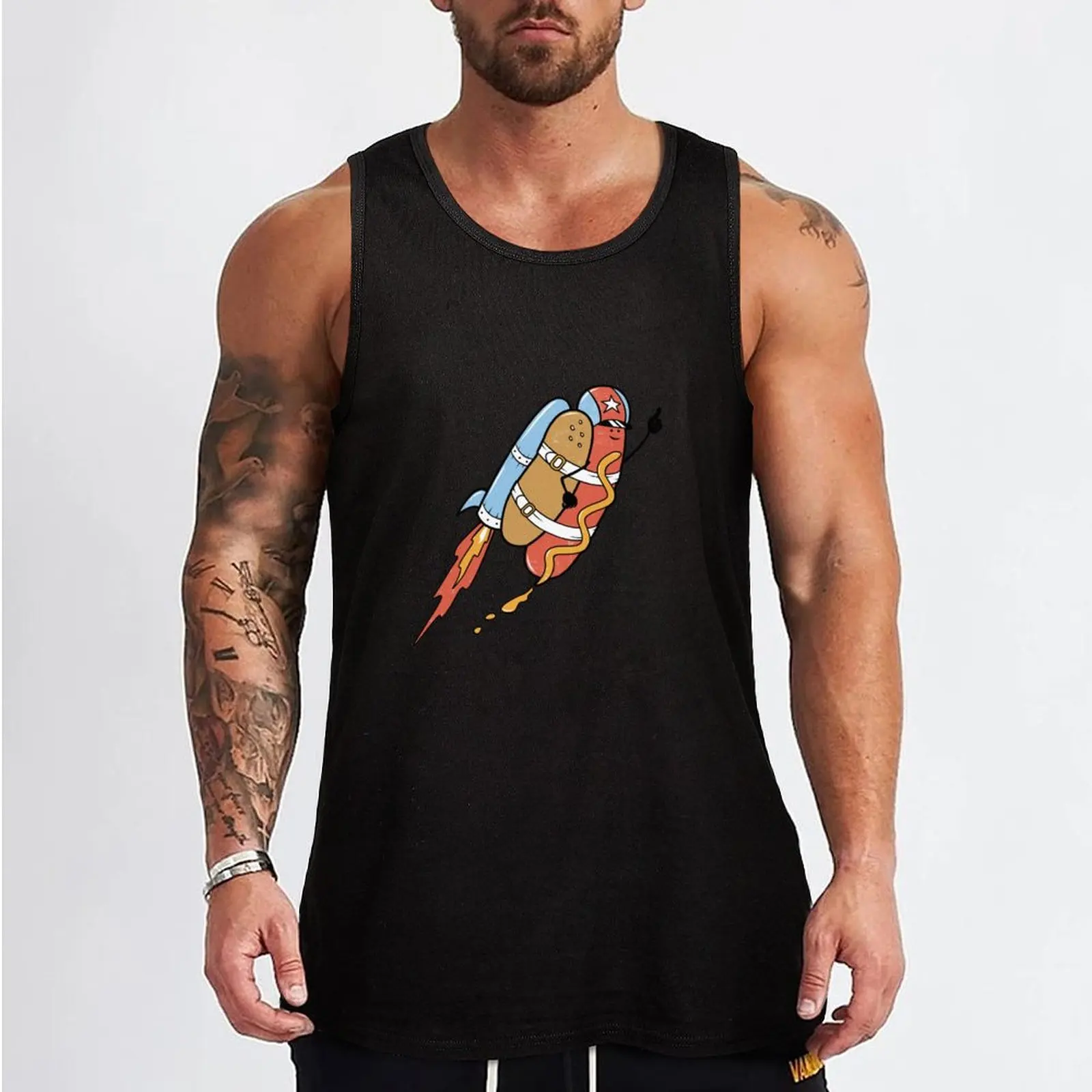 The Fastest Food Tank Top Men's gym clothing Men's sleeveless t-shirt