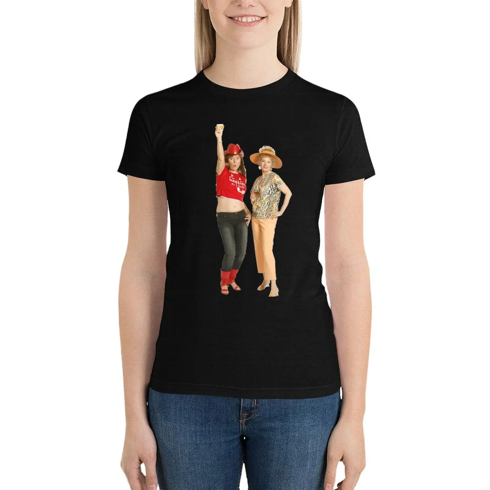 

Kath and Kim: Drinks T-Shirt cute clothes anime clothes tops for Women