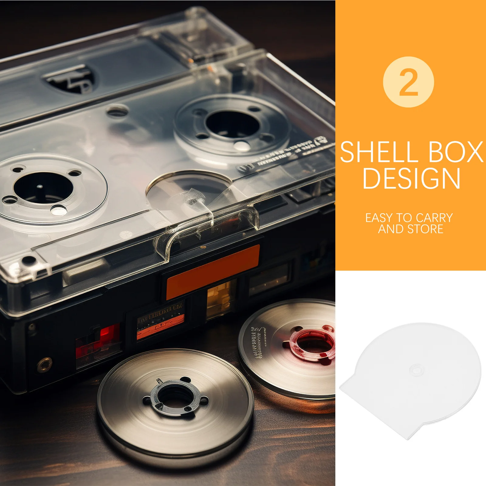 

20pcs Reusable Clear Case Pp Material Compact Storage For Home Office Travel Dvd Holder Cd Storage Box Single Cd Holder