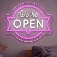 Open Neon Sign USB Dimmable LED Business Neon Light for Game Room Bedroom Party Bar Pub Man Cave Coffee Shop Decor Opening Gifts