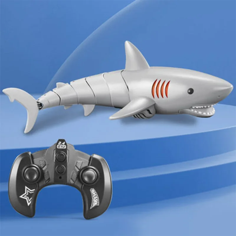 Brinquedo de tubarão de controle remoto para crianças, piscina, banho de praia, simulação Water Jet, RC Whale Animals, robôs mecânicos de peixes para crianças, menino e menina