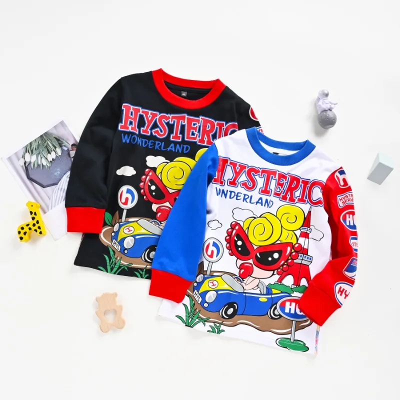 

Autumn Kids Long Sleeve T-shirts Cartoon T-shirt Boys Clothes Girls Tops Baby Tees Graphic Top Poleras Roupa Infantil Ropa