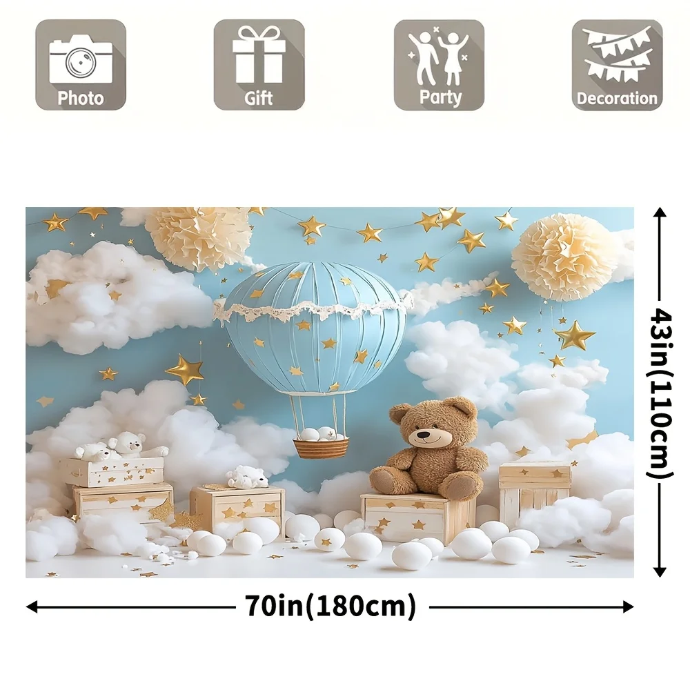 خلفية الدب الرائعة بالهواء الساخن - لا حاجة للكهرباء، متوفرة بأحجام متعددة - مثالية لحفلات الشتاء #4