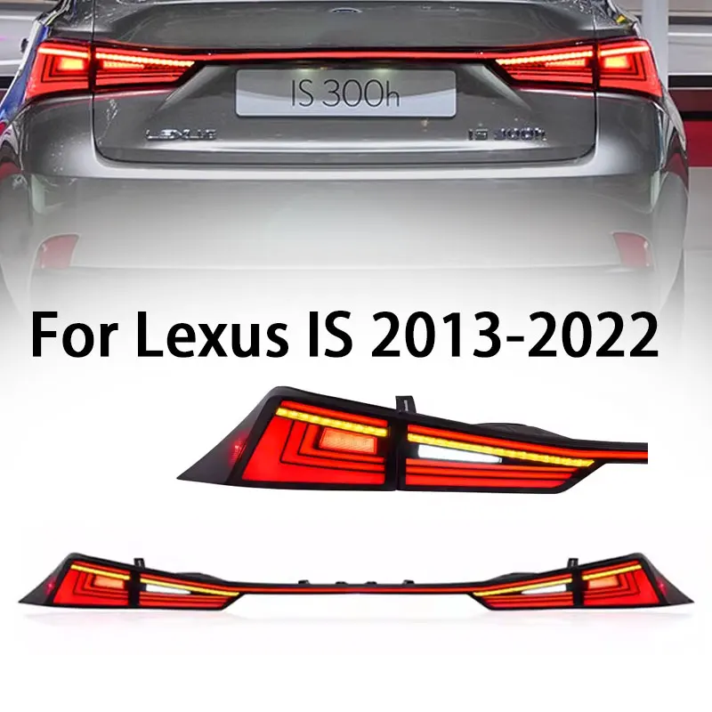 

Car LED Rear Through Taillight for Lexus IS 250 300 350 2013-2022 LED Tail Light Assembly Dynamic Tail Rear Light Strip