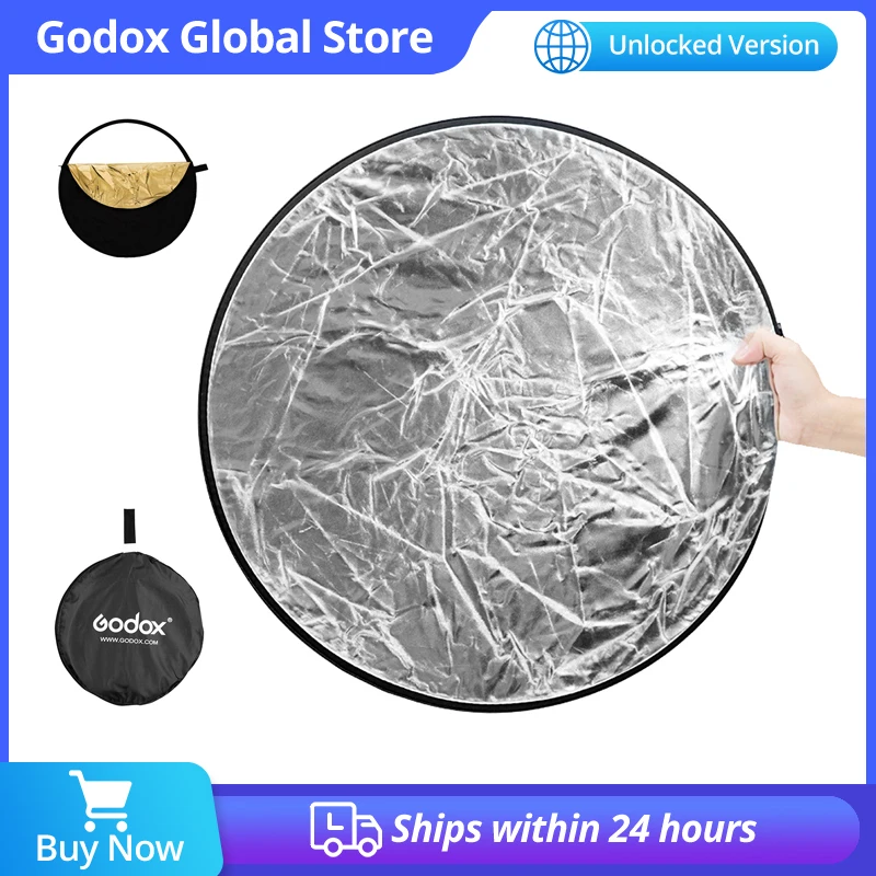 Godox 60cm 24" 5 in 1  Photography Reflector Board Collapsible for Studio Photography Reflector