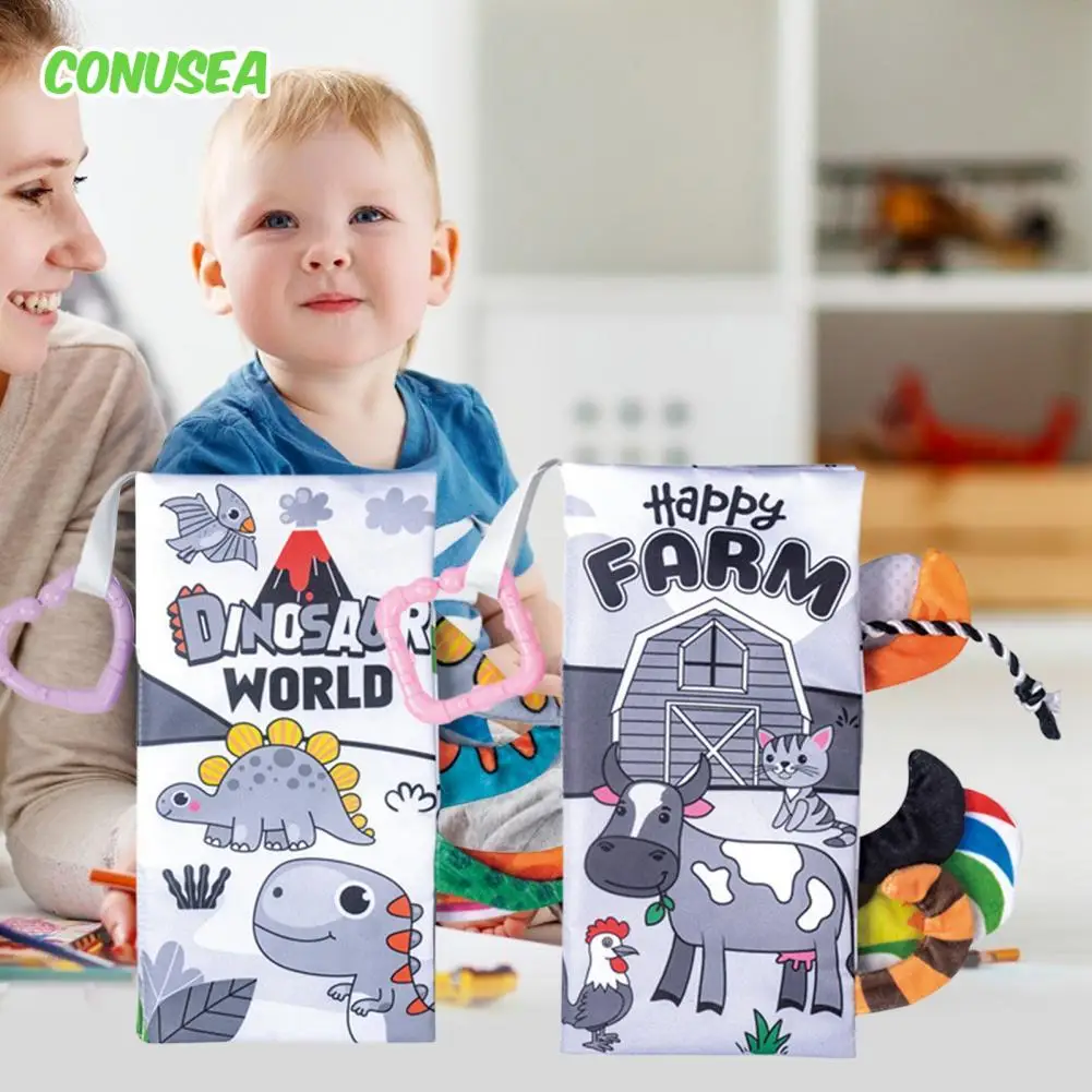 Baby Toys Cloth Book 12 Months Learning Toy Parent-Child Interactive Sound Paper Animal Ocean Series Books for Babies Infants