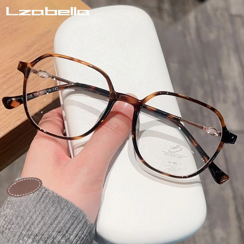 

Lzabella, новая модная мужская многоугольная оправа TR90, высококачественная женская удобная оправа для очков в стиле ретро, очки для близорукости по рецепту 210509