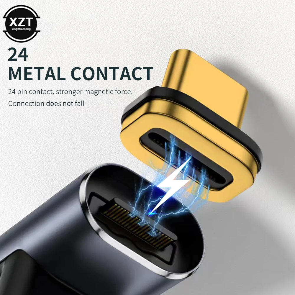 Adaptador magnético tipo C, conversor de acessórios para computador, 140W