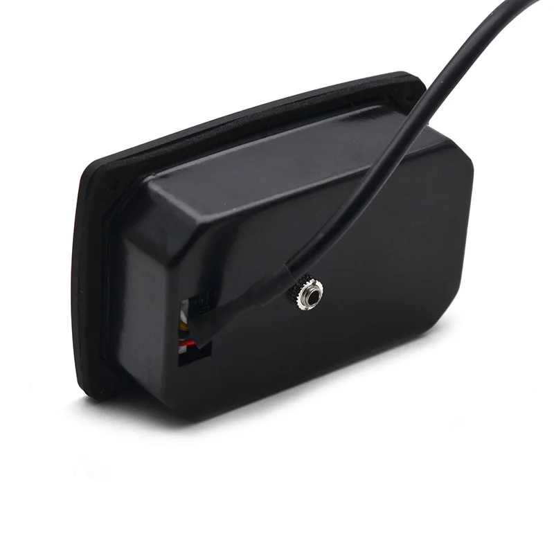 Acoustic Guitar 4-Band Pickup Piezo Pickup with Rubber Panel EQ Electro-Folk Guitar Preamp & Equalizer Built-in Tuner