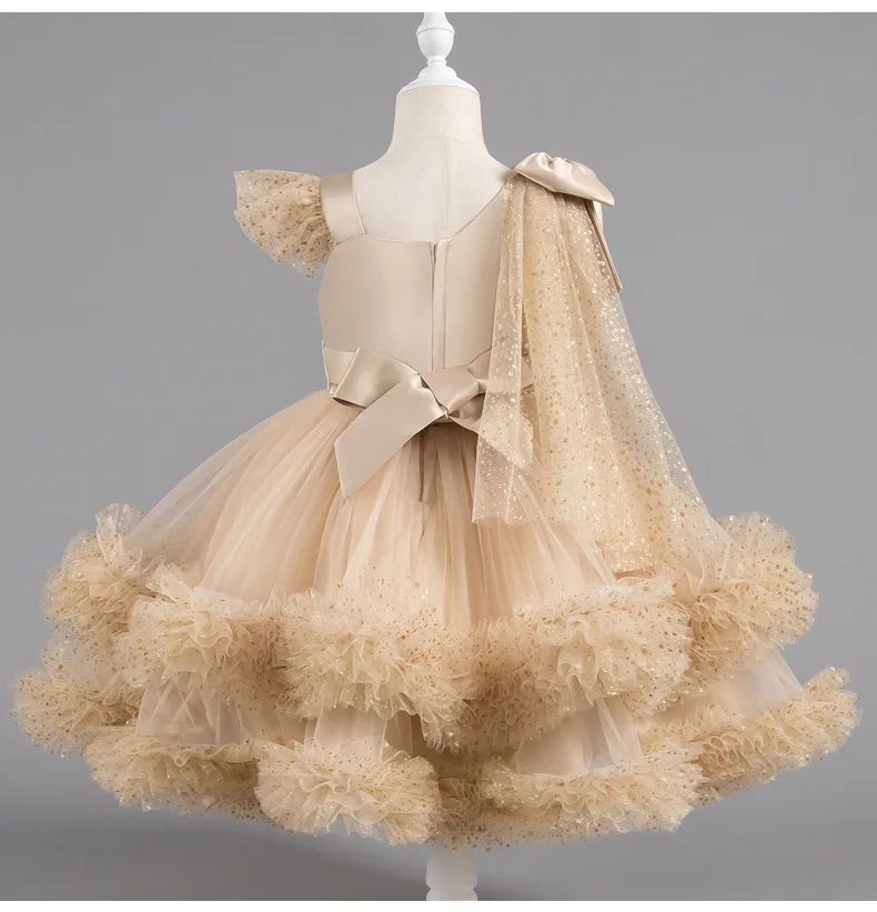 Kid Girl Tutu Dress Girls' Performance Dresses Child Puffy Clothing Dancing