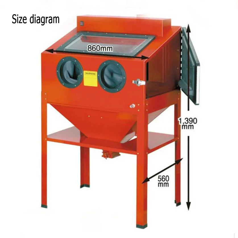 Hot Sale Automatic Sandblasting Machine Dustless Manual Wet Sand Blasting Cabinet Water Vapour Sand Blasting Machine