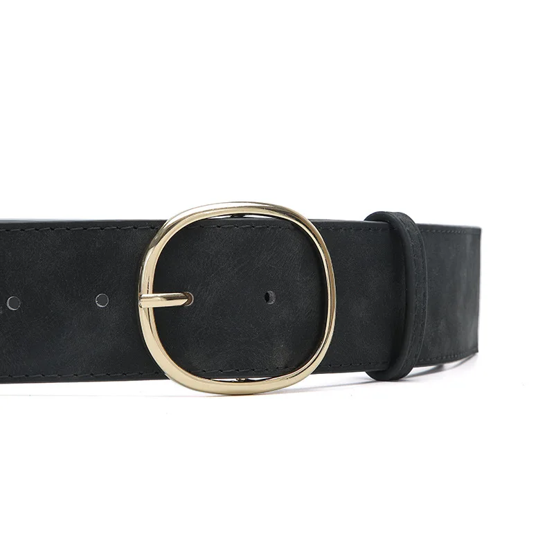 ชุดเดรสสายรัดเอวแบบกว้างสำหรับผู้หญิงชุดเดรสกระโปรงมีกระดุมสีล้วนแบบเรียบง่าย