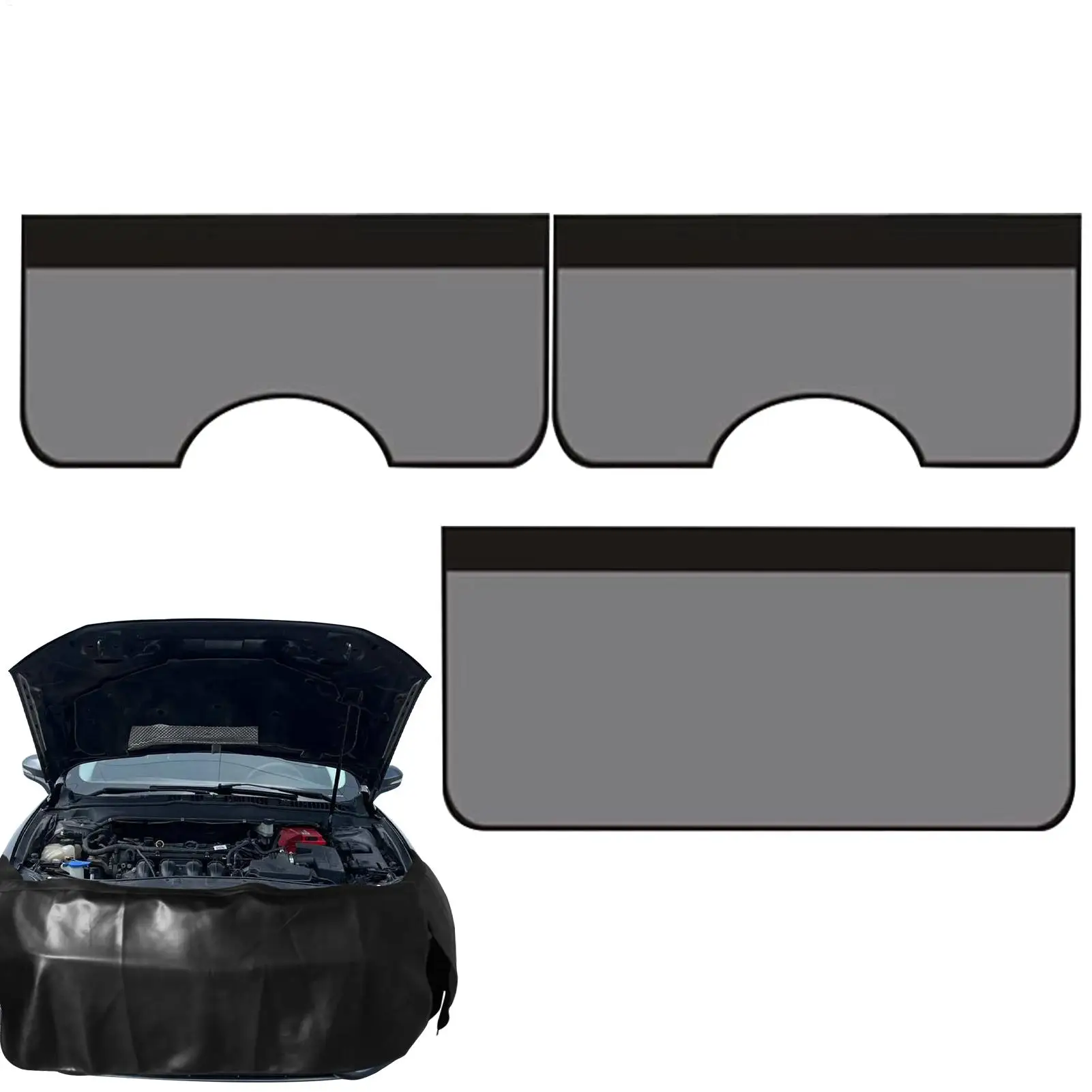 

Mechanic Repair Cover Protective Auto Modification Shield 3 Pieces Anti-Scratch Stain-Resistant Cover For Garage Work Marine
