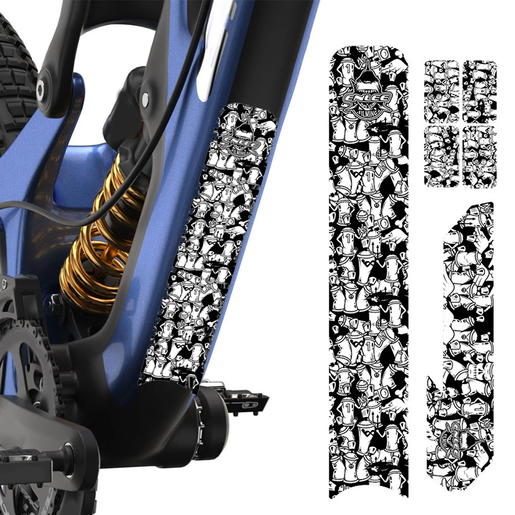 1Set Bike Frame Protector MTB Road Bike Chain Protective Sticker Anti-scratch Sticker Frame Guard Protection Cycling Accessories