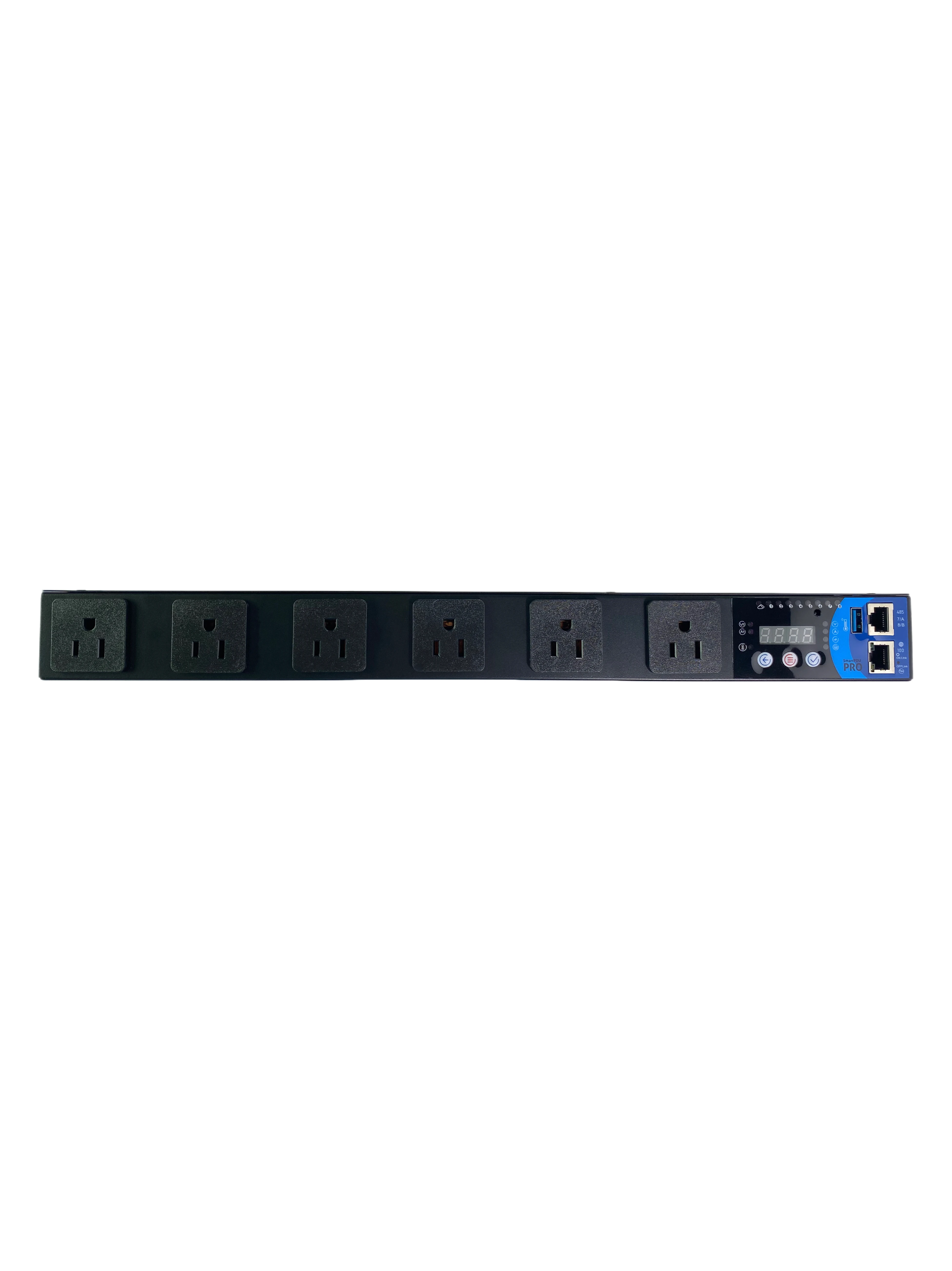 Series host-grade switch rack PDU, single-phase, 3300 watts, 120v-250v/15A, with 6 NEMA American standard sockets