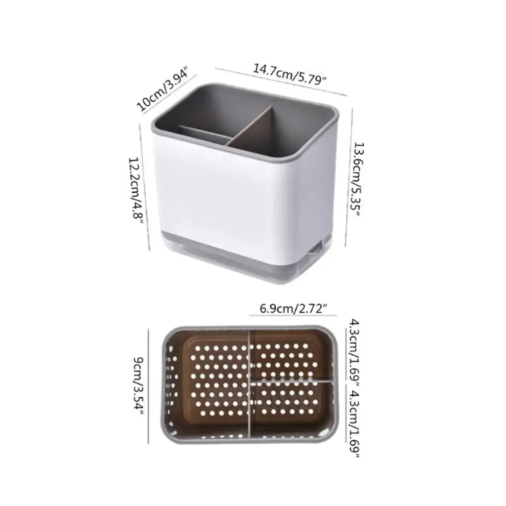 1Pcs Cutlery Drainer Basket Multifunctional Spoon Chopstick Storage Holder Box Home Kitchen Supplies