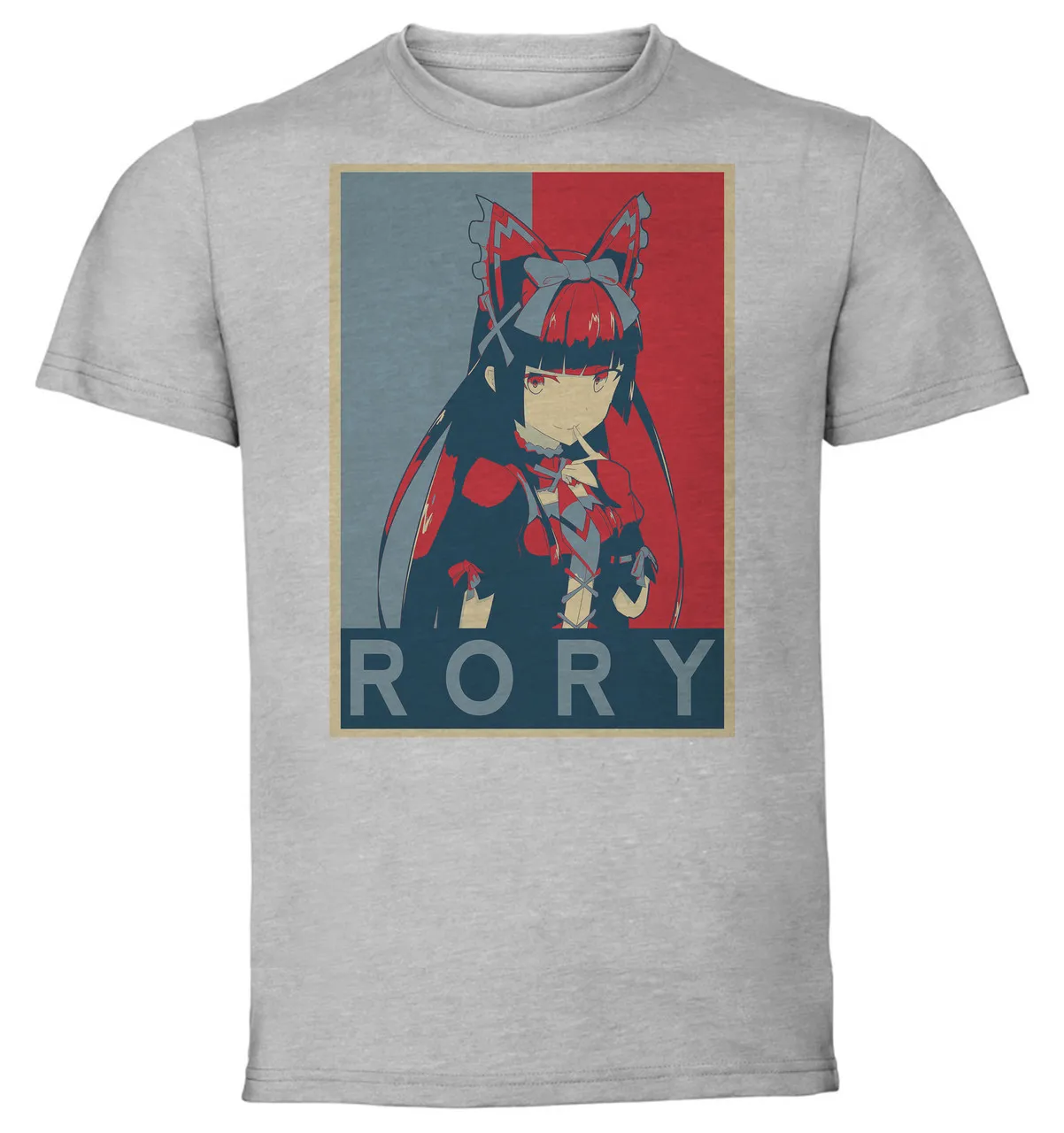 

T-Shirt Unisex Grey Propaganda Gate Rory Mercury